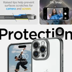 Spigen Iphone 14 Pro Max|Apple-Etui Optik Crystal iPhone 14 Pro Max Chrome Greycase