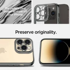 Spigen Iphone 14 Pro Max|Apple-Etui Optik Crystal iPhone 14 Pro Max Chrome Greycase