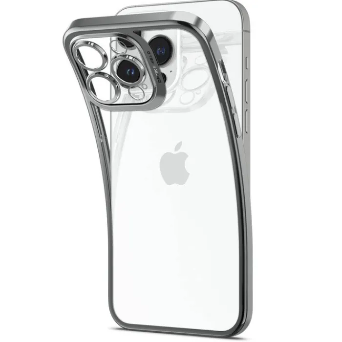 Spigen Iphone 14 Pro Max|Apple-Etui Optik Crystal iPhone 14 Pro Max Chrome Greycase