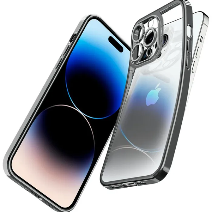 Spigen Iphone 14 Pro|Apple-Etui Optik Crystal iPhone 14 Pro Chrome Grey