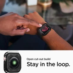 Spigen Apple Watch Se 2024 40Mm|Apple Watch 4 40Mm-Etui Rugged Armor Apple Watch 4 5 6 8 SE 2022 40mm Czarne