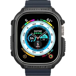 Spigen Apple Watch Ultra 49Mm|Apple Watch Ultra 2 49Mm-Etui Rugged Armor Apple Watch Ultra 49mm Ultra 2 Czarne