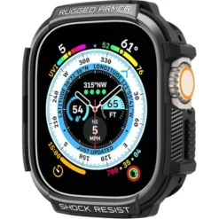 Spigen Apple Watch Ultra 49Mm|Apple Watch Ultra 2 49Mm-Etui Rugged Armor Apple Watch Ultra 49mm Ultra 2 Czarne