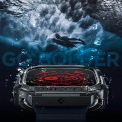 Spigen Apple Watch Ultra 49Mm|Apple Watch Ultra 2 49Mm-Etui Rugged Armor Apple Watch Ultra 49mm Ultra 2 Czarne
