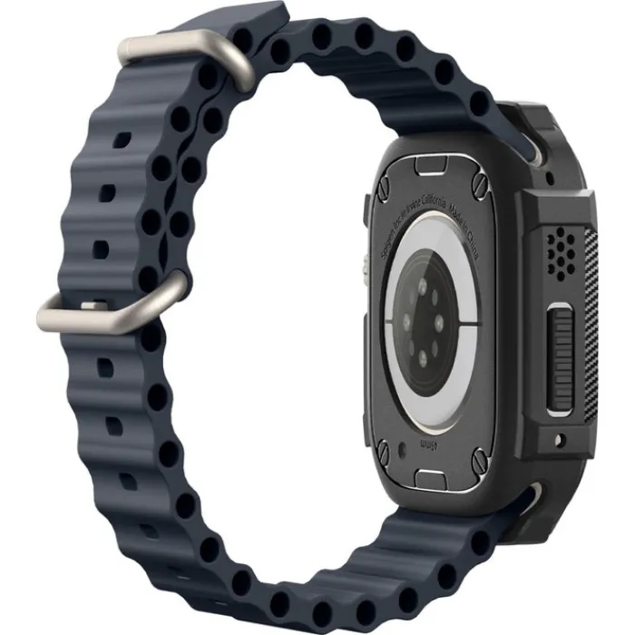 Spigen Apple Watch Ultra 49Mm|Apple Watch Ultra 2 49Mm-Etui Rugged Armor Apple Watch Ultra 49mm Ultra 2 Czarne