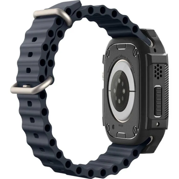 Spigen Apple Watch Ultra 49Mm|Apple Watch Ultra 2 49Mm-Etui Rugged Armor Apple Watch Ultra 49mm Ultra 2 Czarne