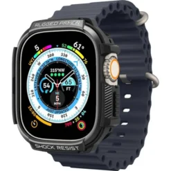 Spigen Apple Watch Ultra 49Mm|Apple Watch Ultra 2 49Mm-Etui Rugged Armor Apple Watch Ultra 49mm Ultra 2 Czarne