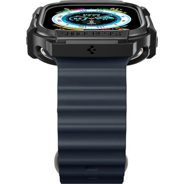 Spigen Apple Watch Ultra 49Mm|Apple Watch Ultra 2 49Mm-Etui Rugged Armor Apple Watch Ultra 49mm Ultra 2 Czarne