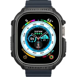 Spigen Apple Watch Ultra 49Mm|Apple Watch Ultra 2 49Mm-Etui Rugged Armor Apple Watch Ultra 49mm Ultra 2 Czarne