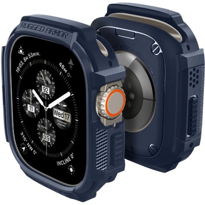 Spigen Apple Watch Ultra 49Mm|Apple Watch Ultra 2 49Mm-Etui Rugged Armor Apple Watch Ultra 1 / 2 (49 Mm) Navy Blue