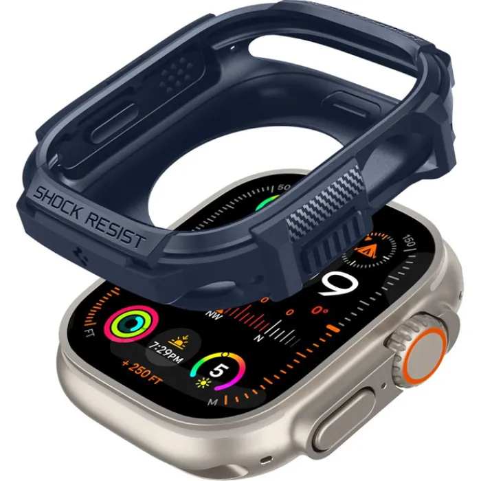Spigen Apple Watch Ultra 49Mm|Apple Watch Ultra 2 49Mm-Etui Rugged Armor Apple Watch Ultra 1 / 2 (49 Mm) Navy Blue