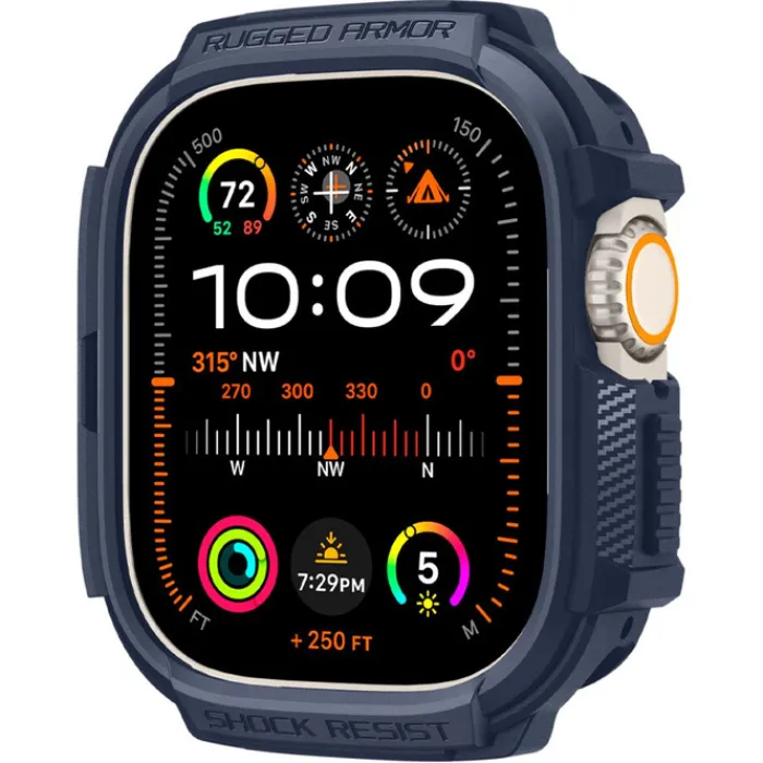 Spigen Apple Watch Ultra 49Mm|Apple Watch Ultra 2 49Mm-Etui Rugged Armor Apple Watch Ultra 1 / 2 (49 Mm) Navy Blue