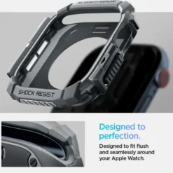 Spigen Apple Watch 11 46Mm|Apple Watch 10 46Mm-ETUI RUGGED ARMOR APPLE WATCH 10 (46 MM) DARK GREY