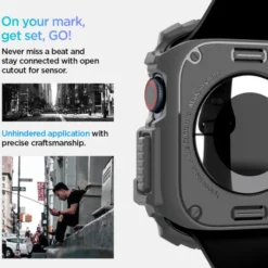 Spigen Apple Watch 11 46Mm|Apple Watch 10 46Mm-ETUI RUGGED ARMOR APPLE WATCH 10 (46 MM) DARK GREY