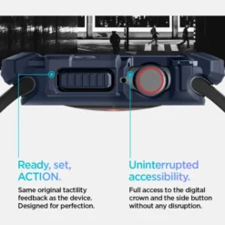 Spigen Apple Watch 11 46Mm|Apple Watch 10 46Mm-ETUI RUGGED ARMOR APPLE WATCH 10 (46 MM) NAVY BLUE