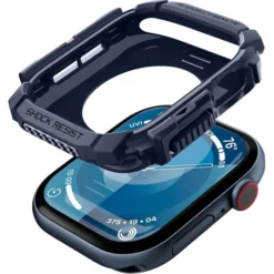 Spigen Apple Watch 11 46Mm|Apple Watch 10 46Mm-ETUI RUGGED ARMOR APPLE WATCH 10 (46 MM) NAVY BLUE