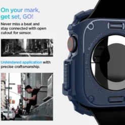 Spigen Apple Watch 11 46Mm|Apple Watch 10 46Mm-ETUI RUGGED ARMOR APPLE WATCH 10 (46 MM) NAVY BLUE