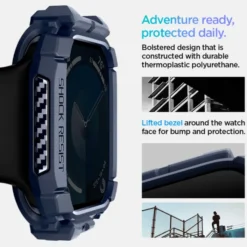 Spigen Apple Watch 11 46Mm|Apple Watch 10 46Mm-ETUI RUGGED ARMOR APPLE WATCH 10 (46 MM) NAVY BLUE