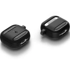 Spigen Airpods 4|Etui Airpods-ETUI RUGGED ARMOR APPLE AIRPODS 4 MATTE BLACK