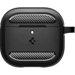 Spigen Airpods 4|Etui Airpods-ETUI RUGGED ARMOR APPLE AIRPODS 4 MATTE BLACK