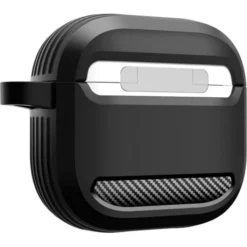 Spigen Airpods 4|Etui Airpods-ETUI RUGGED ARMOR APPLE AIRPODS 4 MATTE BLACK