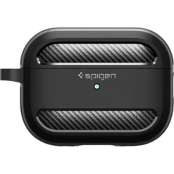 Spigen Airpods Pro|Etui Airpods-Etui Rugged Armor Apple Airpods Pro 1 / 2 Matte Black Case
