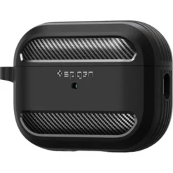 Spigen Airpods Pro|Etui Airpods-Etui Rugged Armor Apple Airpods Pro 1 / 2 Matte Black Case