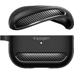 Spigen Airpods Pro|Etui Airpods-Etui Rugged Armor Apple Airpods Pro 1 / 2 Matte Black Case