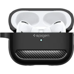 Spigen Airpods Pro|Etui Airpods-Etui Rugged Armor Apple Airpods Pro 1 / 2 Matte Black Case