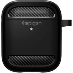 Spigen Airpods|Etui Airpods-Etui Rugged Armor Apple Airpods Black Czarne Case
