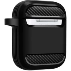 Spigen Airpods|Etui Airpods-Etui Rugged Armor Apple Airpods Black Czarne Case