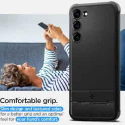 Spigen Samsung|Galaxy S23-Etui Rugged Armor Galaxy S23 Matte Black Czarny Case