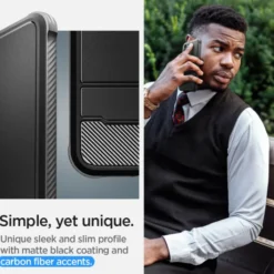 Spigen Samsung|Galaxy S23-Etui Rugged Armor Galaxy S23 Matte Black Czarny Case
