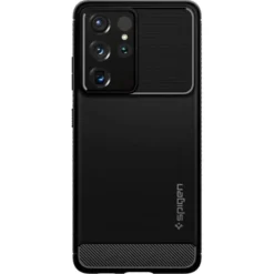 Spigen Samsung|Galaxy S21 Ultra-Etui Rugged Armor Galaxy S21 Ultra Matte Black Czarne Case