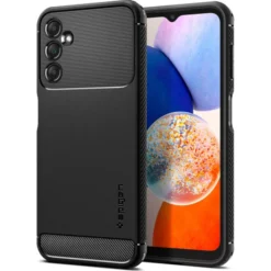 Spigen Galaxy A14 Lte|Samsung-Etui Rugged Armor Galaxy A14 5G Matte Black Czarny Case