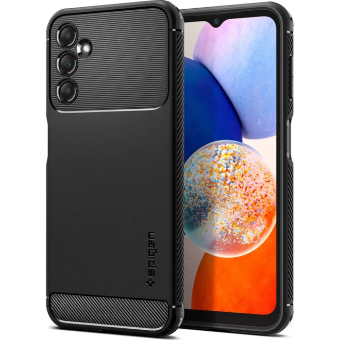 Spigen Galaxy A14 Lte|Samsung-Etui Rugged Armor Galaxy A14 5G Matte Black Czarny Case