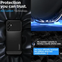 Spigen Galaxy A14 Lte|Samsung-Etui Rugged Armor Galaxy A14 5G Matte Black Czarny Case