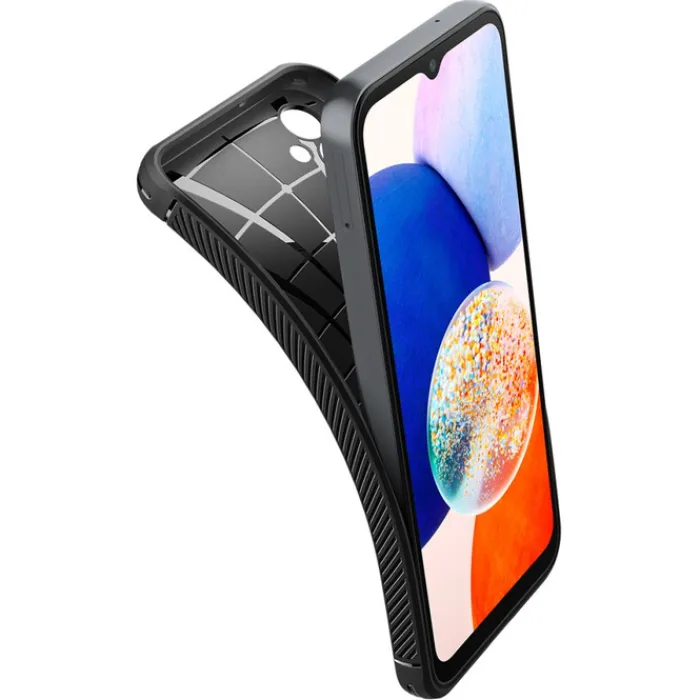 Spigen Galaxy A14 Lte|Samsung-Etui Rugged Armor Galaxy A14 5G Matte Black Czarny Case