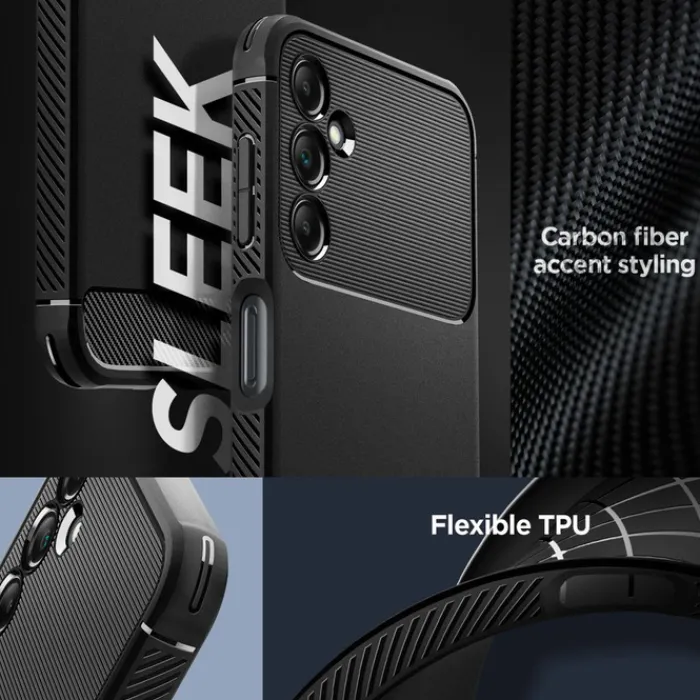 Spigen Galaxy A14 Lte|Samsung-Etui Rugged Armor Galaxy A14 5G Matte Black Czarny Case