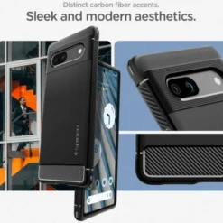 Spigen Google|Pixel 7A-Etui Rugged Armor Google Pixel 7A Matte Black Case