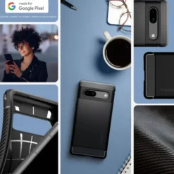 Spigen Google|Pixel 7A-Etui Rugged Armor Google Pixel 7A Matte Black Case