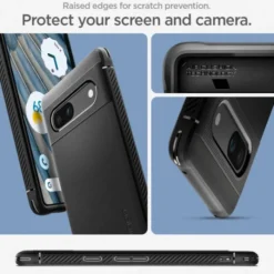 Spigen Google|Pixel 7A-Etui Rugged Armor Google Pixel 7A Matte Black Case