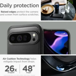 Spigen Google|Pixel 9 Pro Xl-Etui RUGGED ARMOR GOOGLE PIXEL 9 PRO XL MATTE BLACK