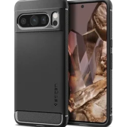 Spigen Google|Pixel 8 Pro-Etui Rugged Armor Google Pixel 8 Pro Matte Black Case