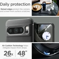 Spigen Google|Pixel 8 Pro-Etui Rugged Armor Google Pixel 8 Pro Matte Black Case