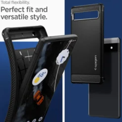 Spigen Pixel 6A|Google-Etui Rugged Armor Google Pixel 6a Matte ETUI BLACK