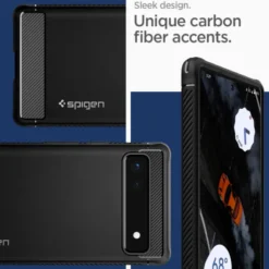 Spigen Pixel 6A|Google-Etui Rugged Armor Google Pixel 6a Matte ETUI BLACK