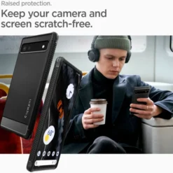 Spigen Pixel 6A|Google-Etui Rugged Armor Google Pixel 6a Matte ETUI BLACK