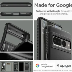 Spigen Google|Pixel 7 Pro-ETUI RUGGED ARMOR GOOGLE PIXEL 7 PRO MATTE BLACK