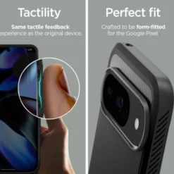 Spigen Pixel 9|Pixel 9 Pro-Etui RUGGED ARMOR GOOGLE PIXEL 9 / 9 PRO MATTE BLACK
